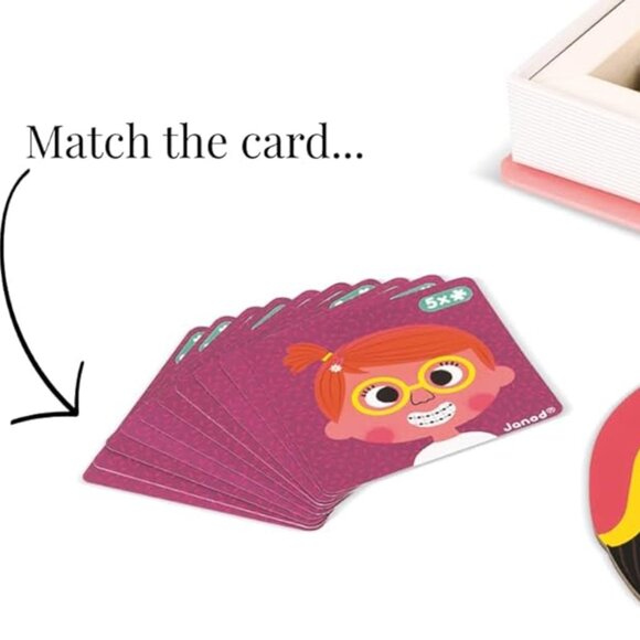 New Sealed Janod Magneti’Book Girl’s Crazy Faces-3-8 Years - Picture 9 of 14